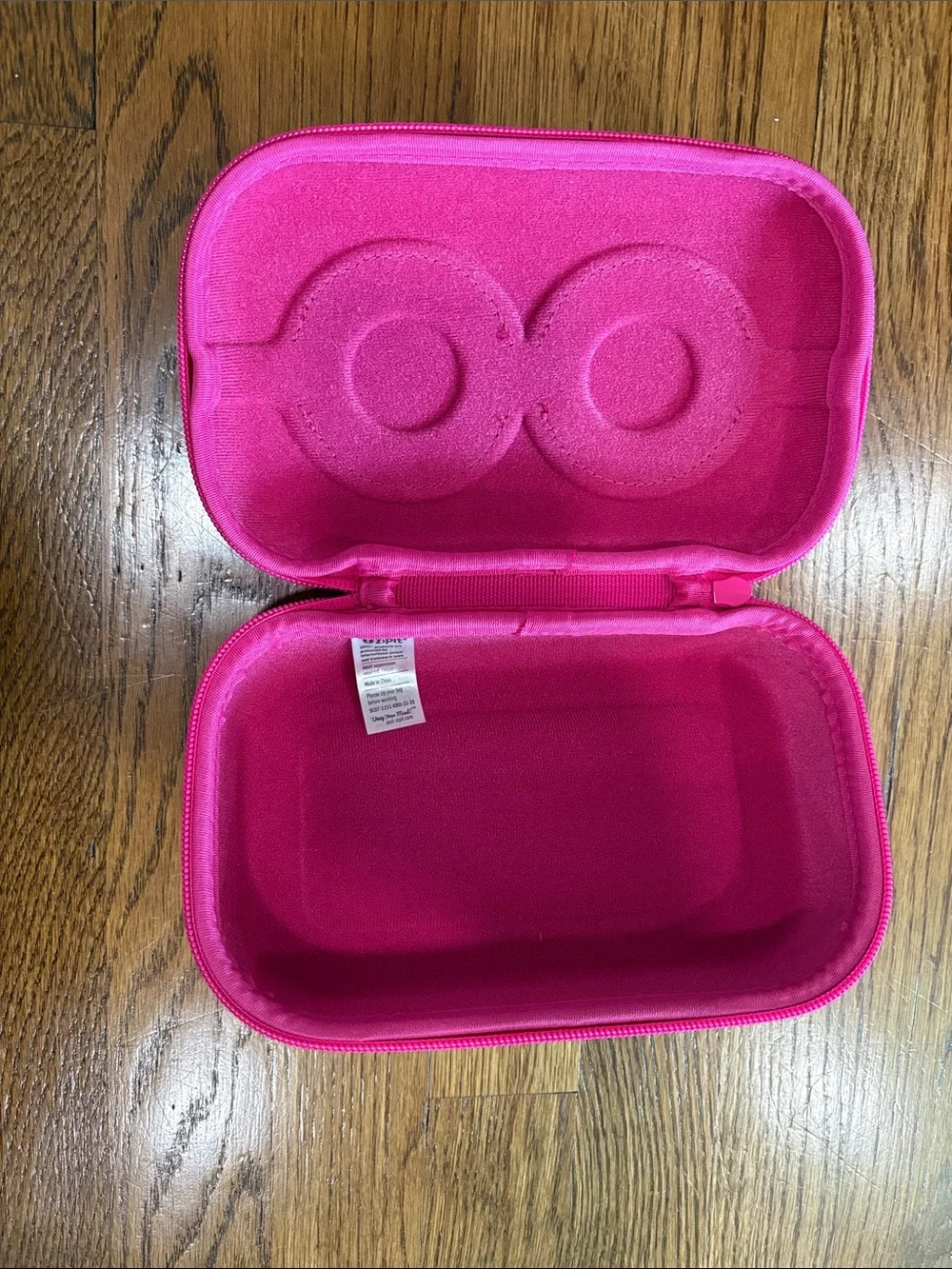 Zipit Pink Kitty Pencil Case with Colorful Glasses Design